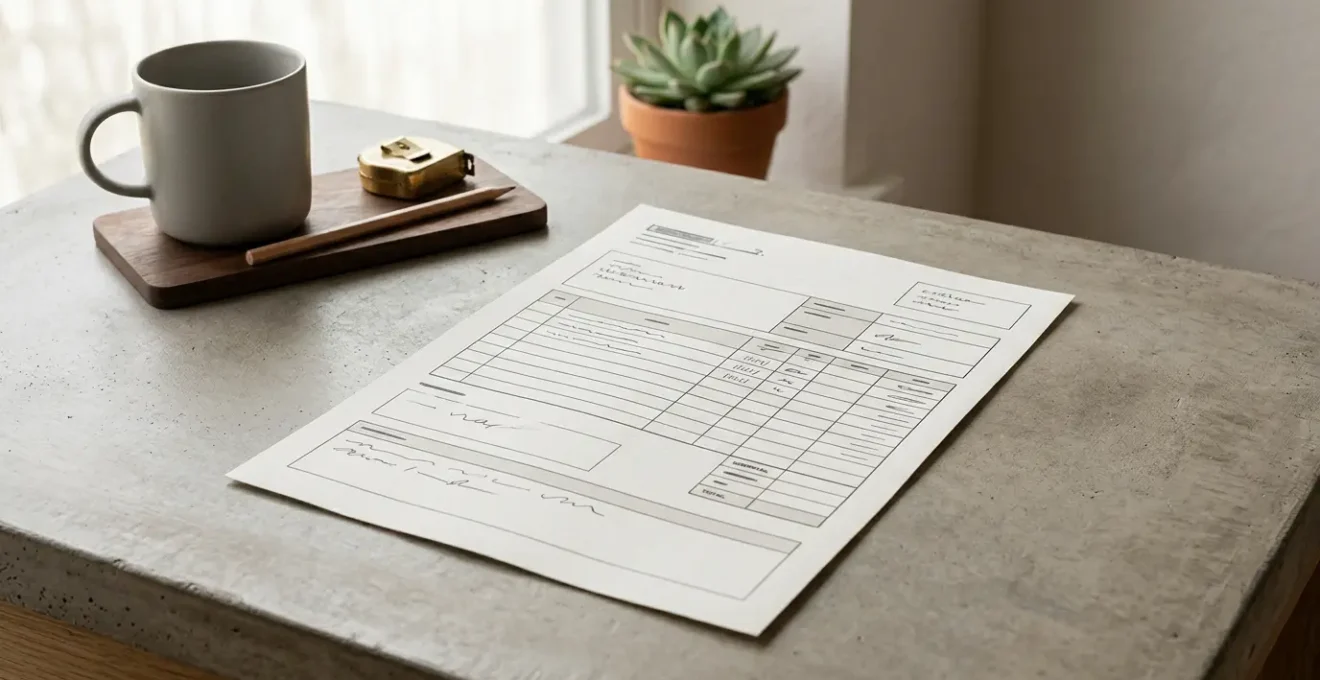 Analyse d'un document de devis de plomberie avec des détails financiers