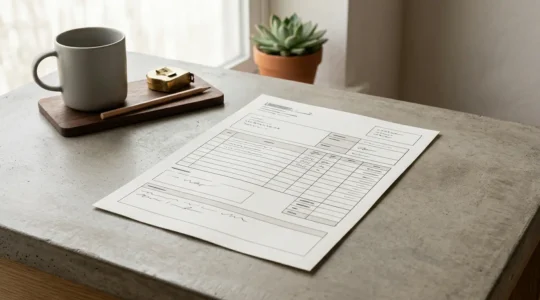 Analyse d'un document de devis de plomberie avec des détails financiers