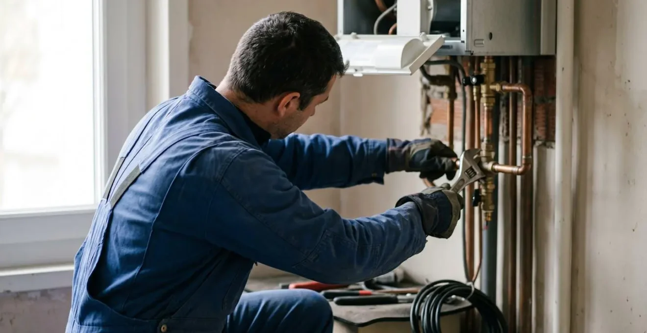 Installation professionnelle d'une chaudière par un artisan certifié avec assurance décennale