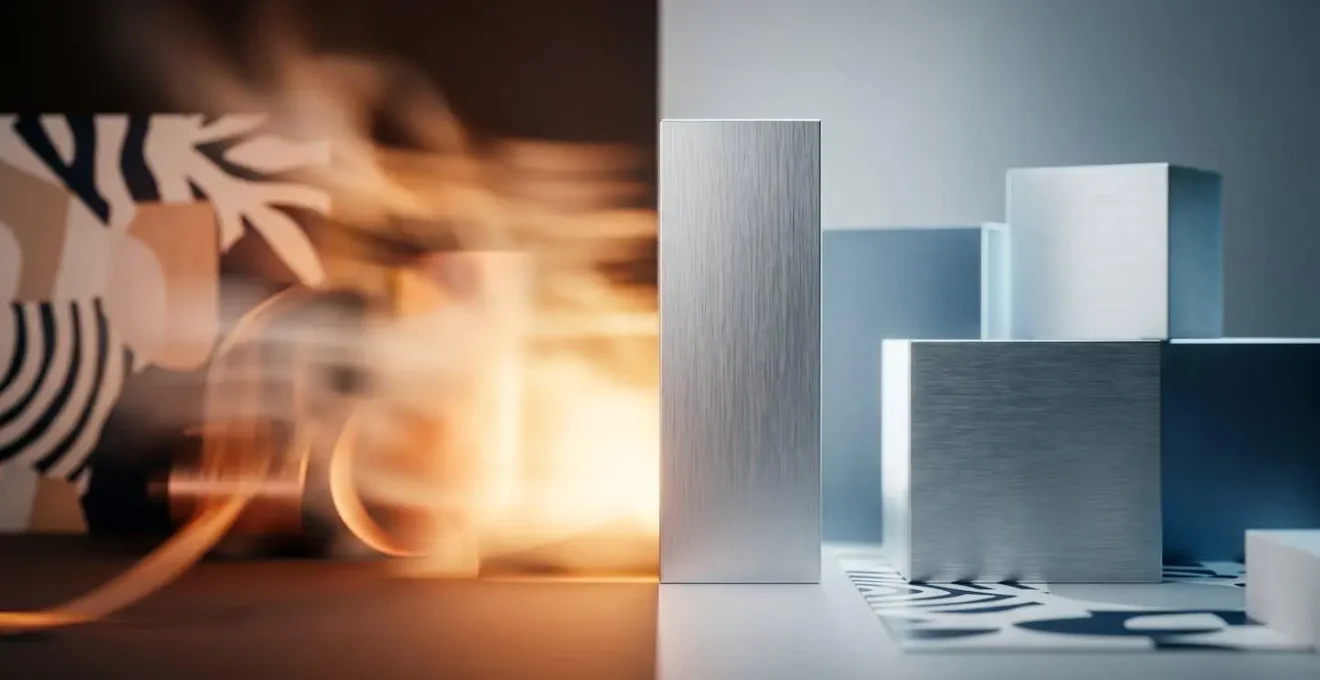 Comparaison visuelle symbolique entre un appareil de climatisation peu performant et un système moderne efficace