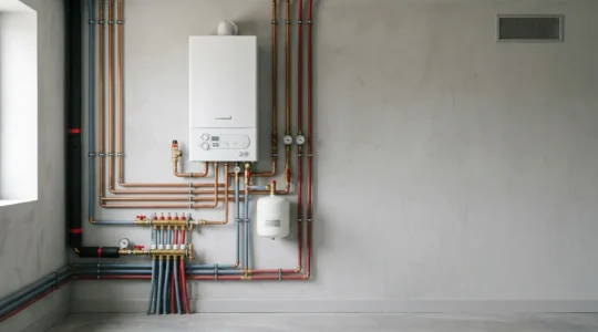 Inspection technique d'une installation de plomberie professionnelle conforme aux normes de sécurité